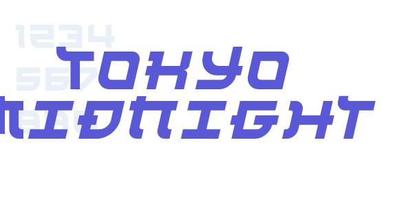 Tokyo Midnight font free