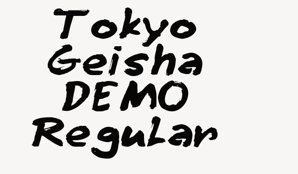 Tokyo Geisha DEMO Regular Font