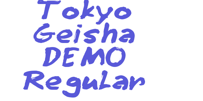 Tokyo Geisha DEMO Regular Font Download