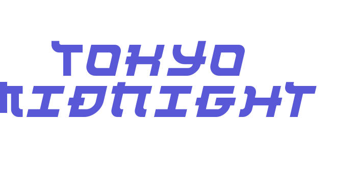 Tokyo Midnight Font Download