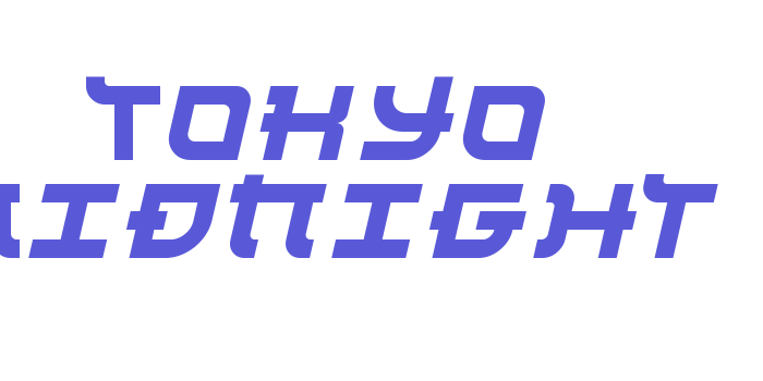 Tokyo Midnight Font