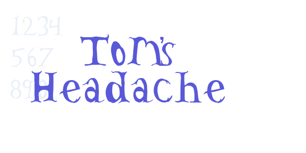 Tom’s Headache font