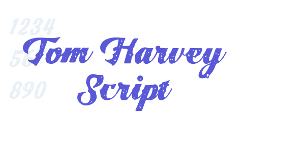 Tom Harvey Script font free