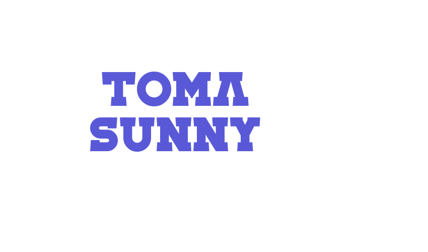 Toma Sunny Font Download