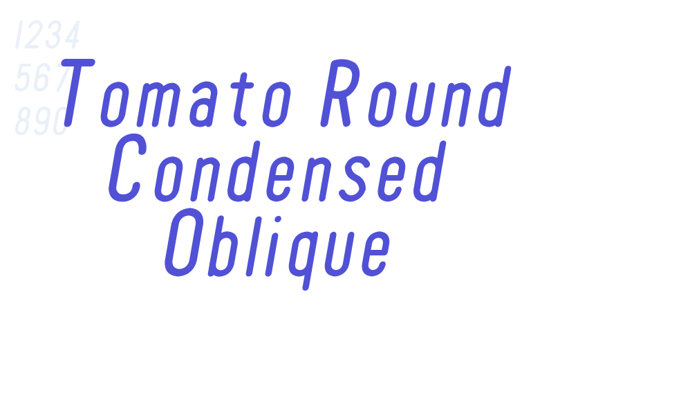 Tomato Round Condensed Oblique-font-download