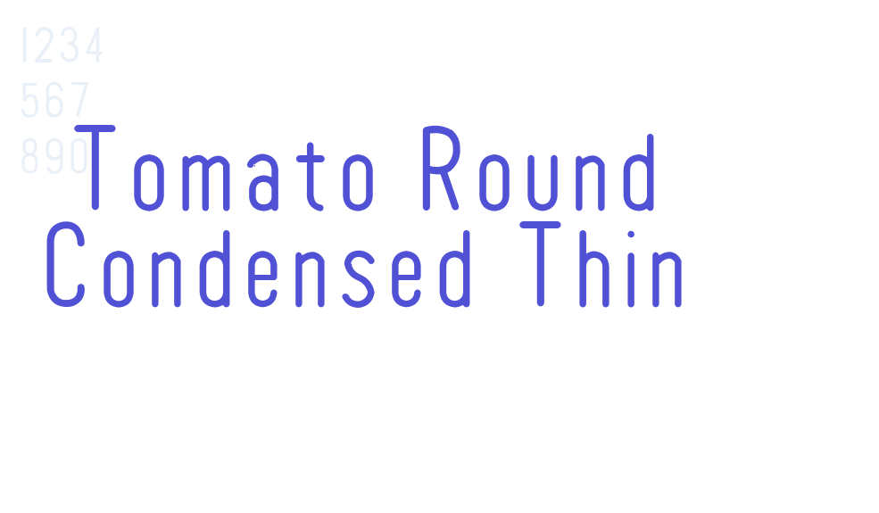 Tomato Round Condensed Thin-font-download