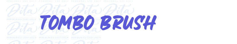 Tombo Brush-related font