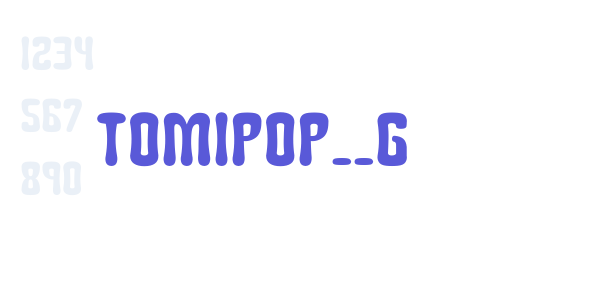 Tomipop__G font free