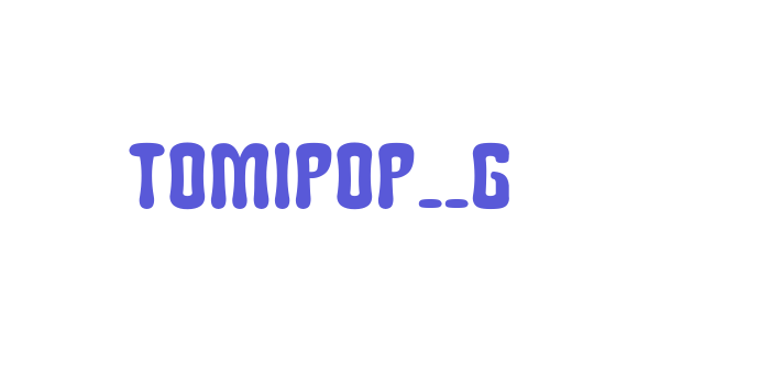 Tomipop__G Font Download