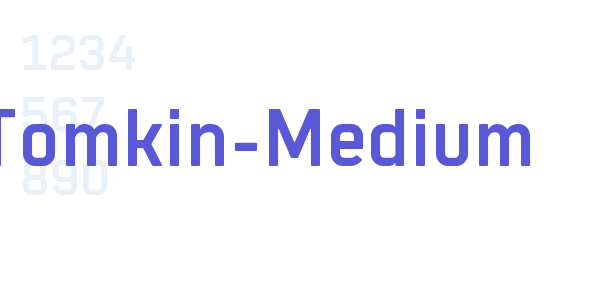 Tomkin-Medium font free