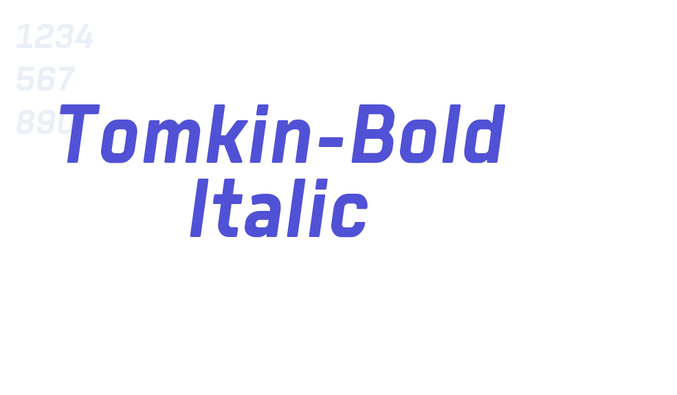 Tomkin-Bold Italic-font-download