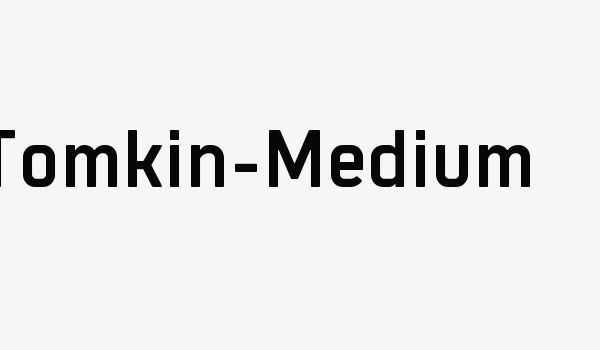 Tomkin-Medium Font