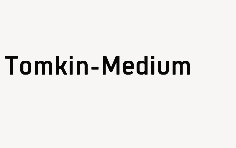 Tomkin-Medium Font