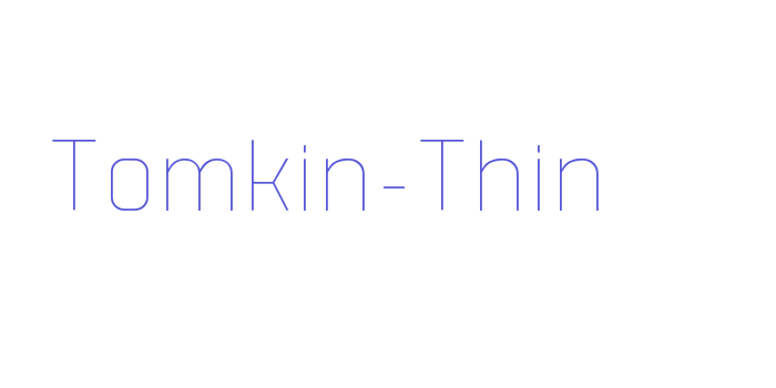 Tomkin-Thin Font Download