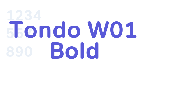 Tondo W01 Bold font free