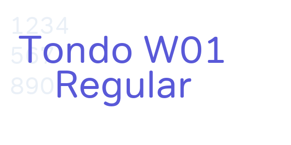 Tondo W01 Regular font free