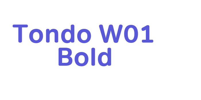 Tondo W01 Bold Font Download