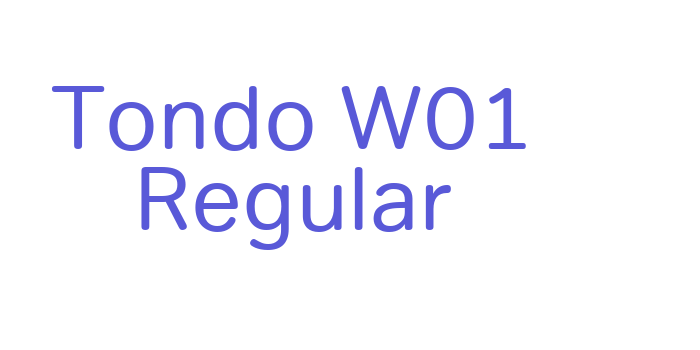 Tondo W01 Regular Font Download