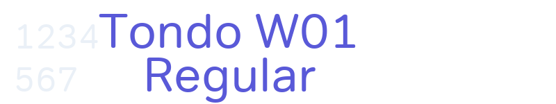 Tondo W01 Regular-related font