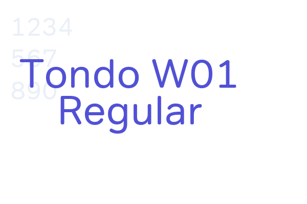 Tondo W01 Regular