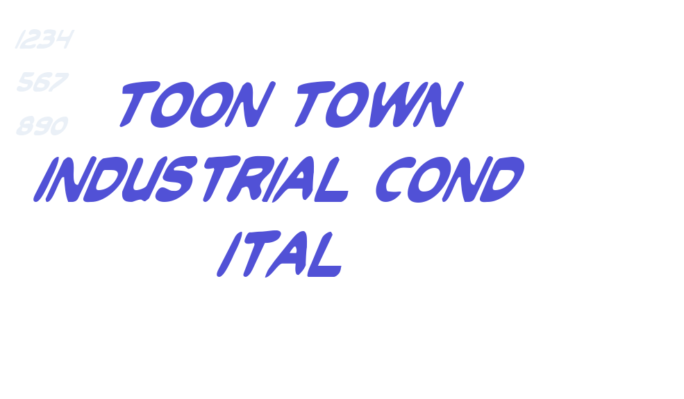 Toon Town Industrial Cond Ital-font-download