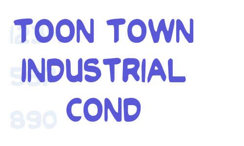 Toon Town Industrial Cond Font Download