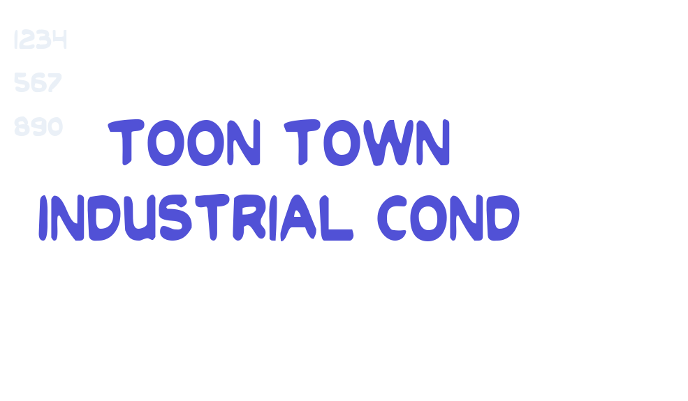 Toon Town Industrial Cond-font-download