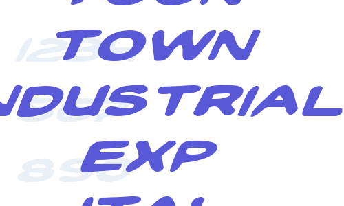 Toon Town Industrial Exp Ital Font Download