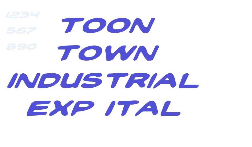 Toon Town Industrial Exp Ital-font-download