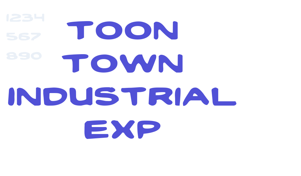 Toon Town Industrial Exp-font-download