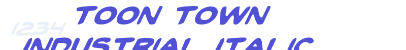Toon Town Industrial Italic-font