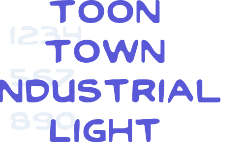 Toon Town Industrial Light Font Download