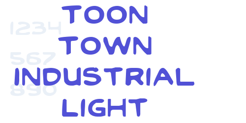 Toon Town Industrial Light-font-download