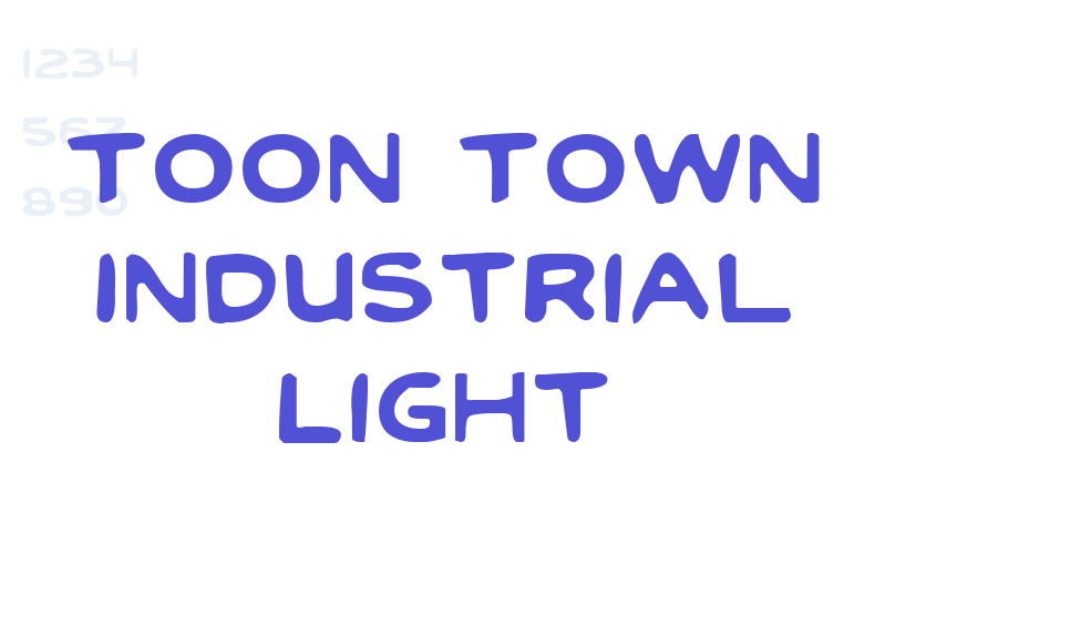 Toon Town Industrial Light-font-download