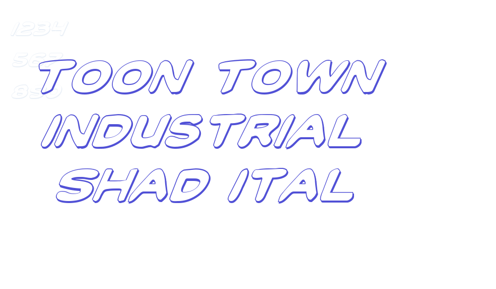 Toon Town Industrial Shad Ital-font-download