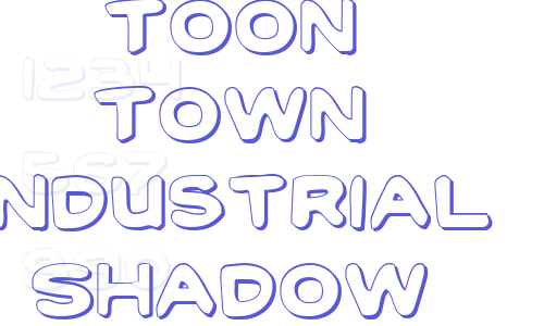 Toon Town Industrial Shadow Font Download