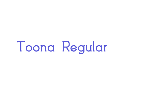 Toona Regular Font