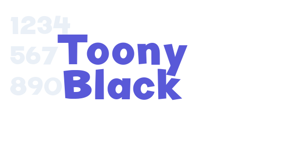 Toony Black font