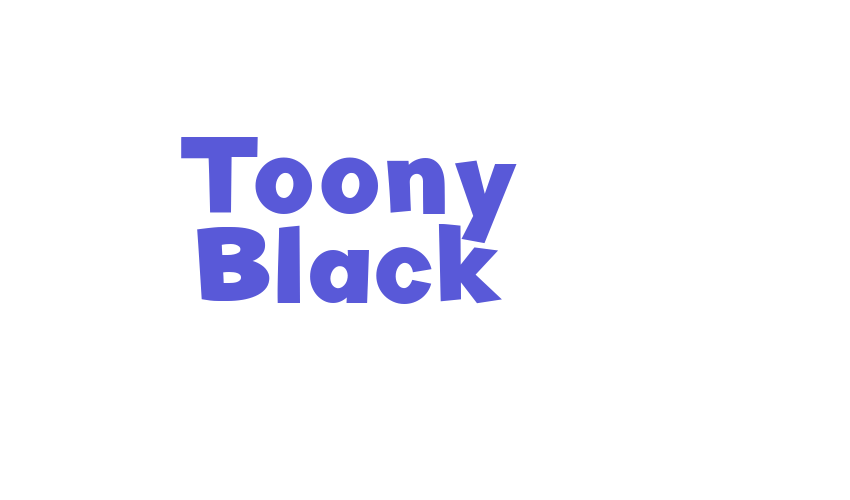 Toony Black Font