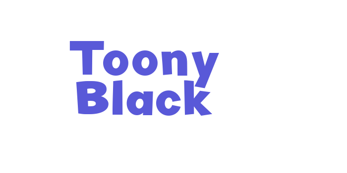 Toony Black Font Download