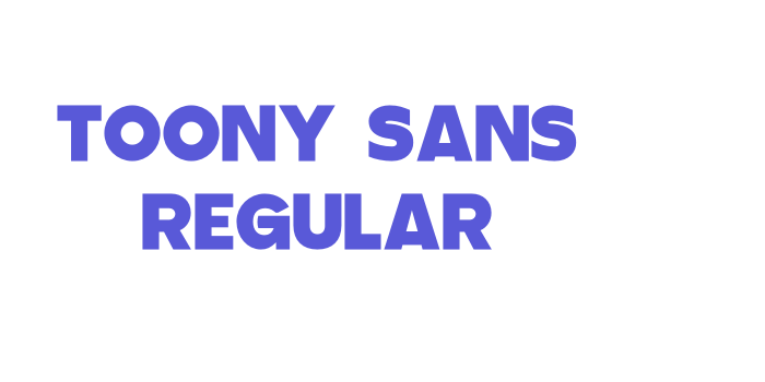 Toony Sans Regular Font Download