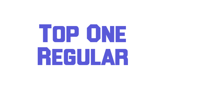 Top One Regular Font Download