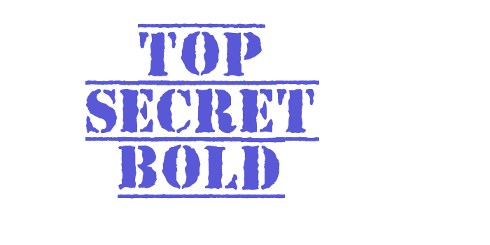 Top Secret Bold Font Download