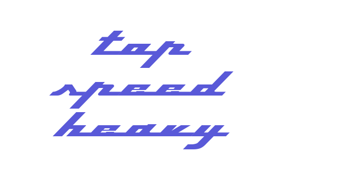 Top Speed Heavy Font Download