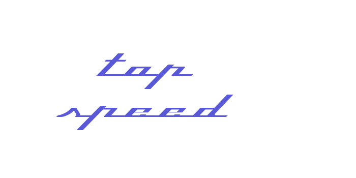 Top Speed Font Download