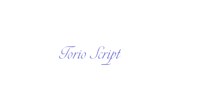 Torio Script Font Download