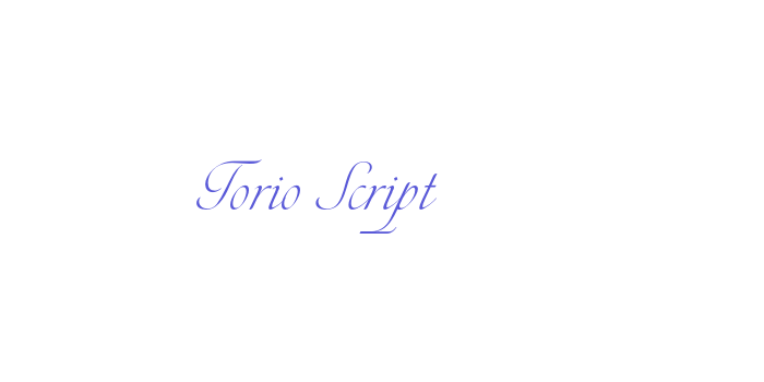 Torio Script Font