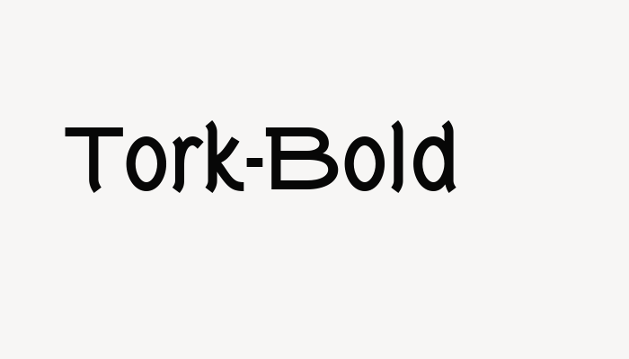 Tork-Bold font download