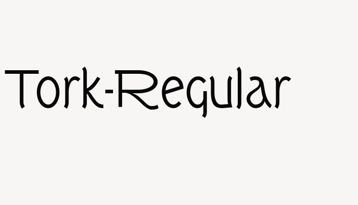 Tork-Regular font download