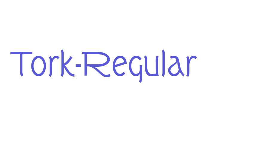 Tork-Regular Font Download